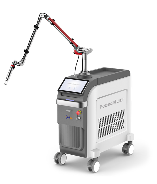 Máquina láser Nd Yag de picosegundo de nuevo diseño 1060/532nm para eliminación de tatuajes